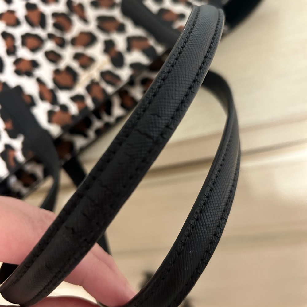 kate spade Leopard Print Tote in Brown, Black & White - Picture 5 of 10